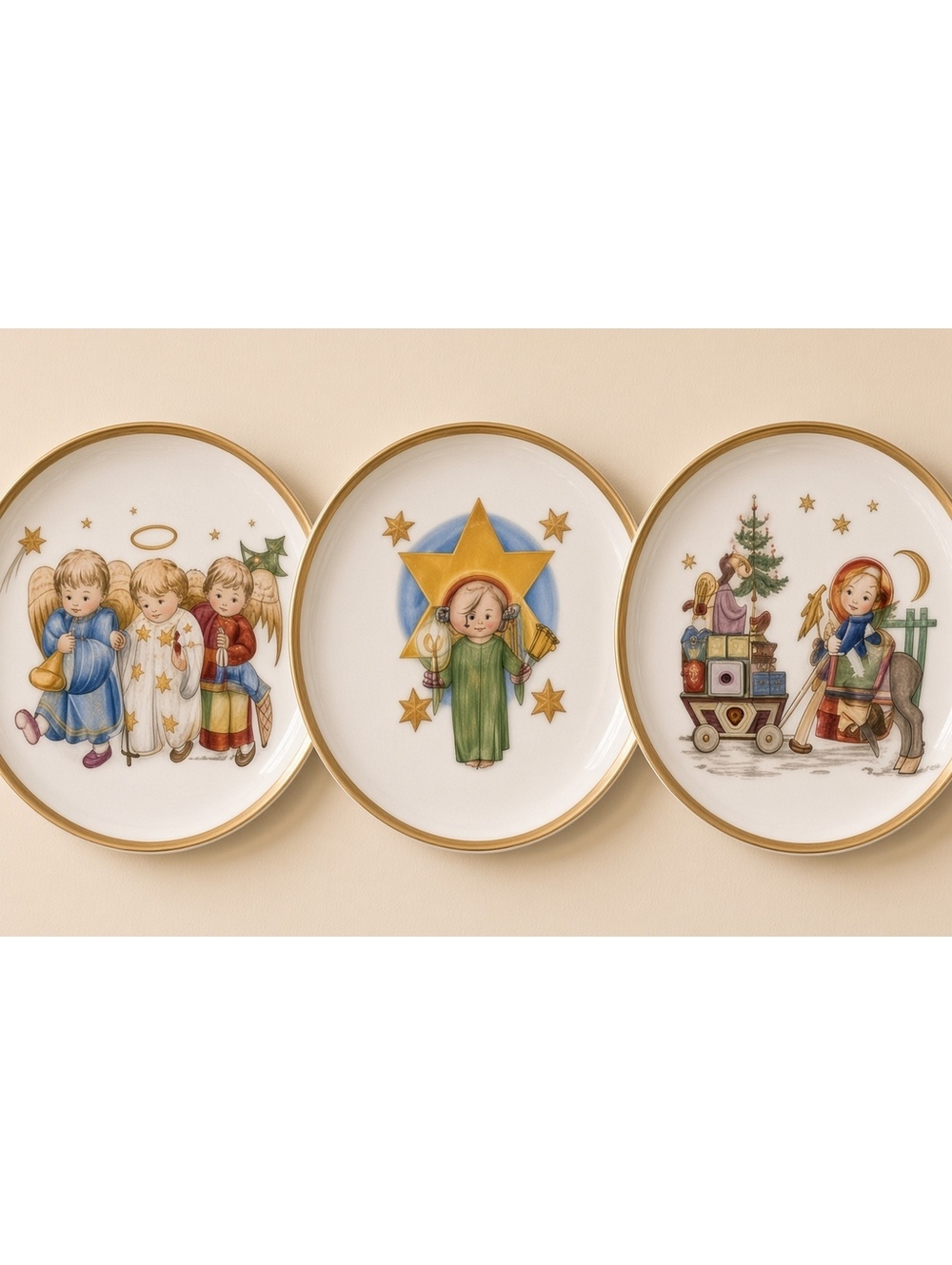 Vintage Berta Hummel Mini Plates Set of 12 Schmid W Germany 1974-80